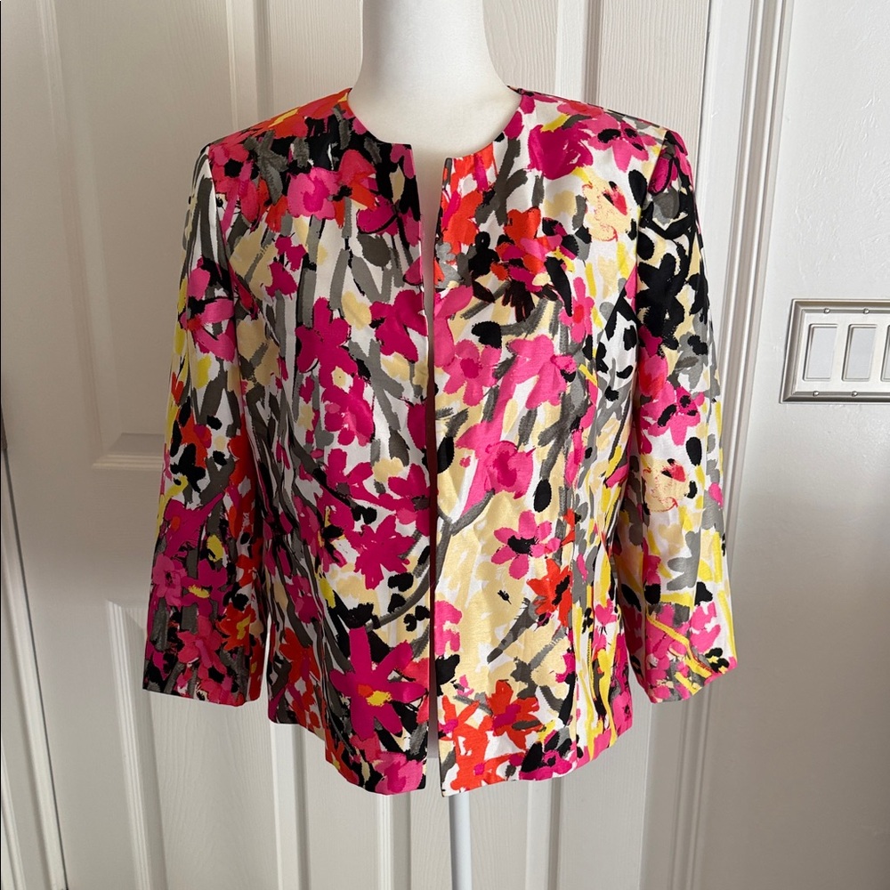 Kasper Multicolor Floral Blazer
